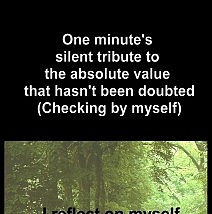 One Minute's Silent Tribute to the Absolute Value that …